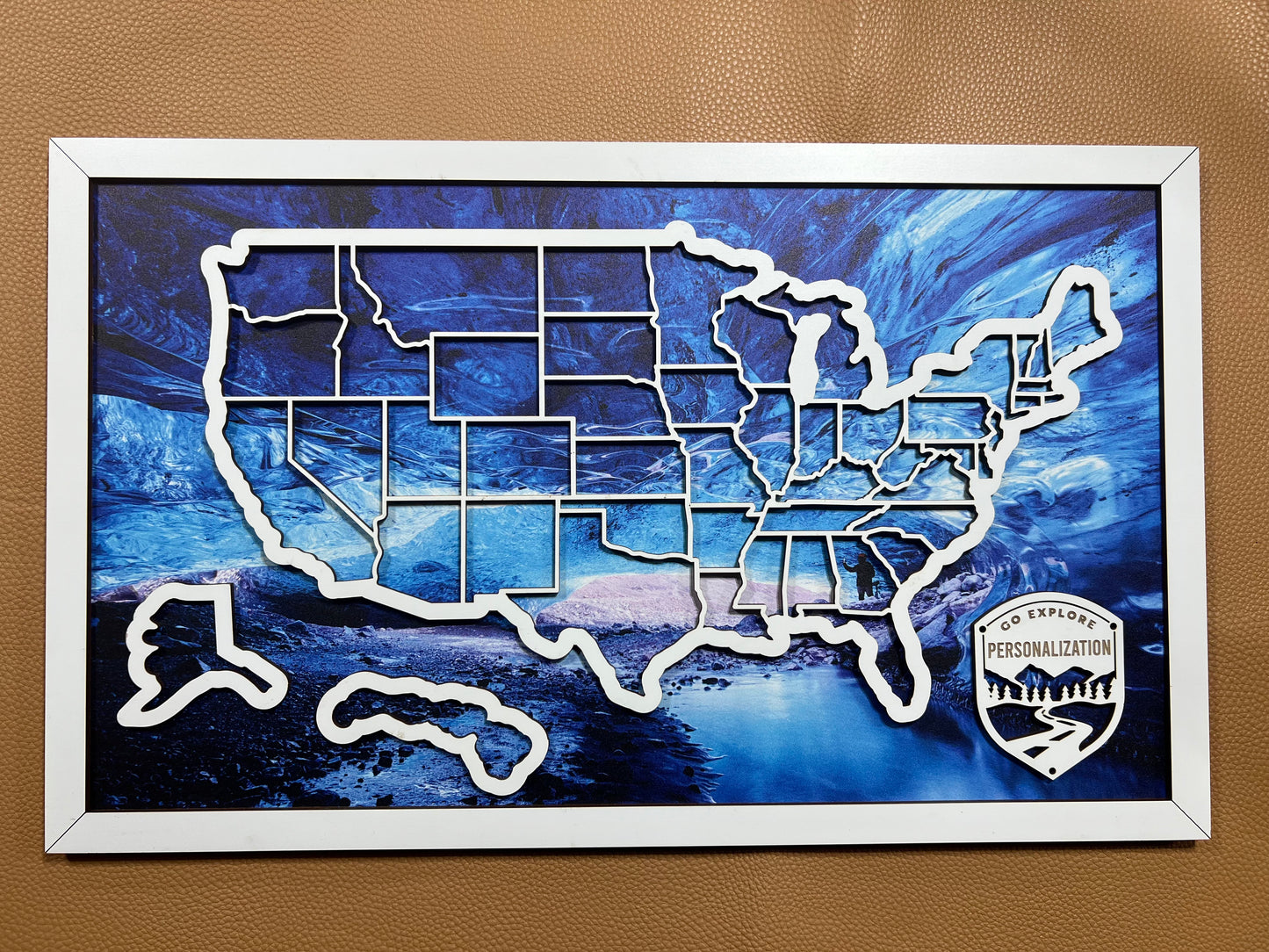 Design Your PREMIUM Framed Map (Choose Your Sport & Backing) - Hyder Handcrafted