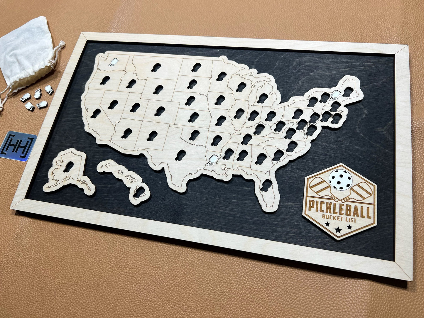 Pickleball Bucket List Map