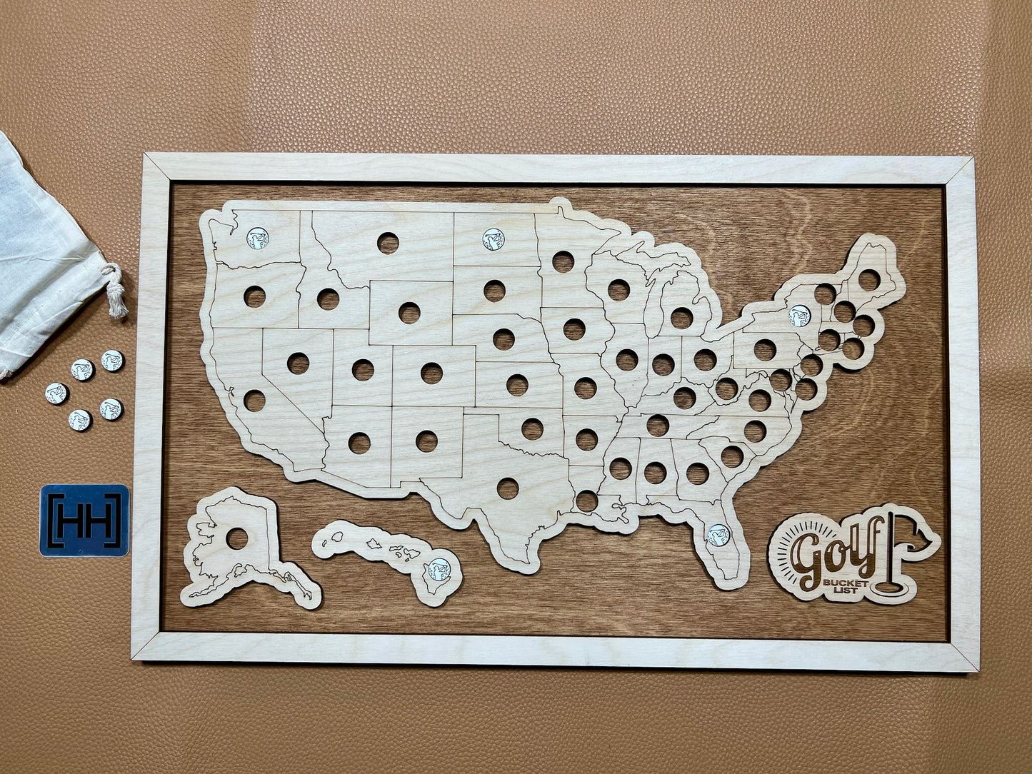 Golf Bucket List Map