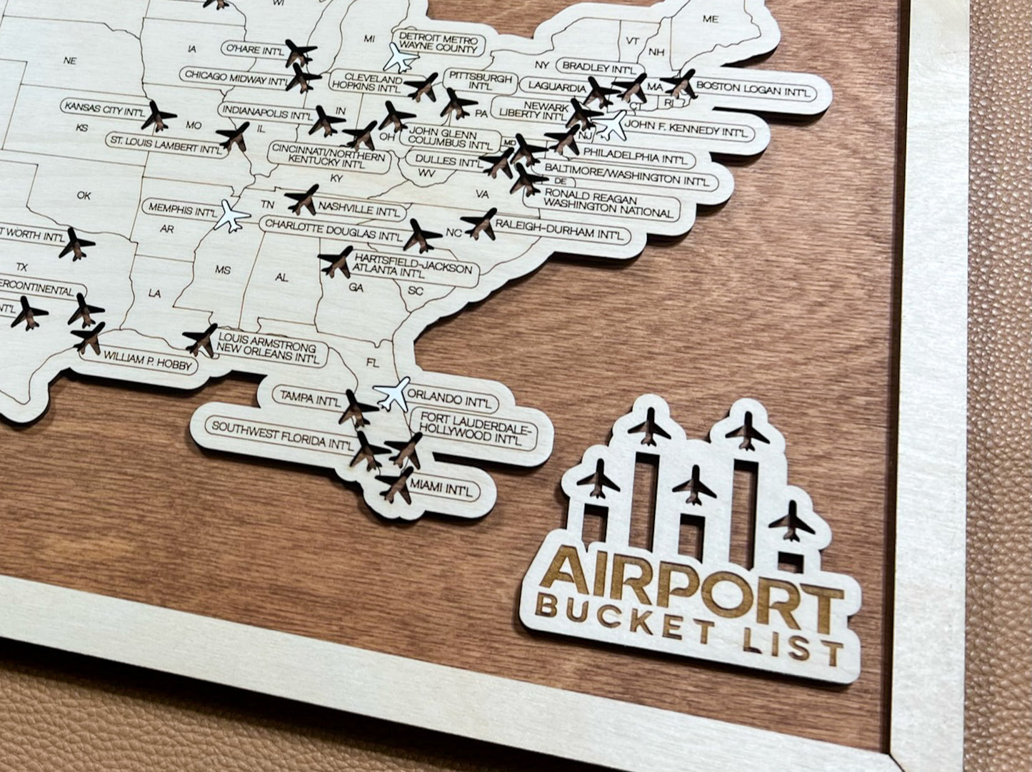 Airports Bucket List Map