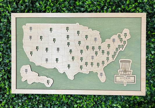 Disc Golf Bucket List Map