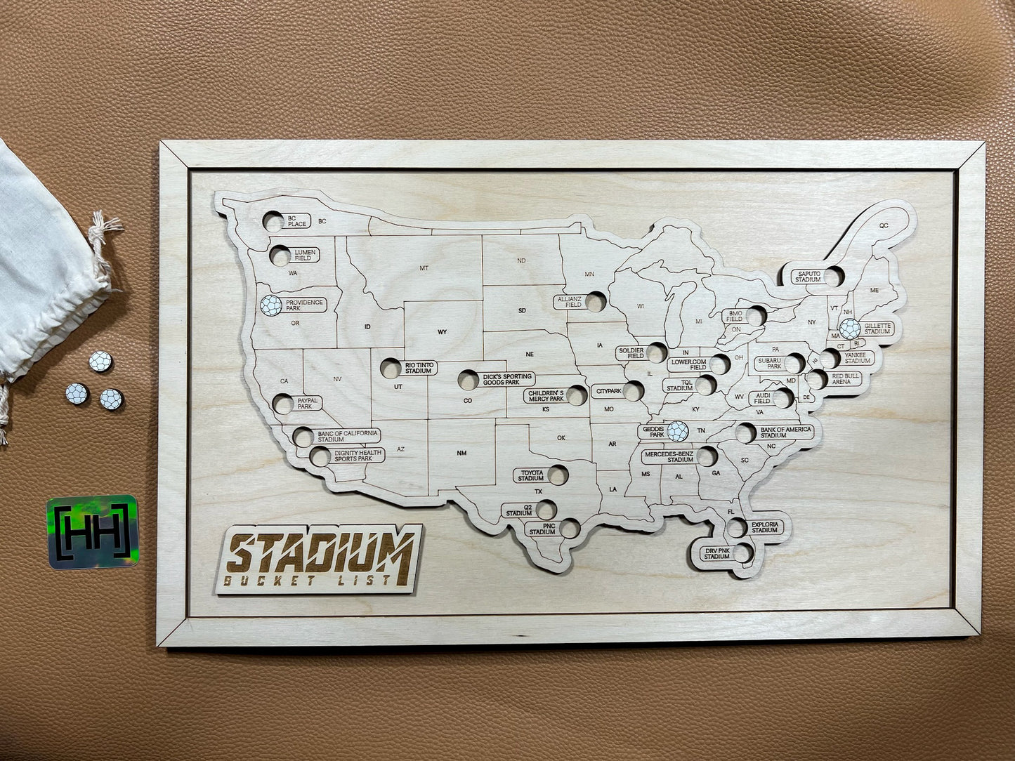 Pro Soccer Bucket List Map