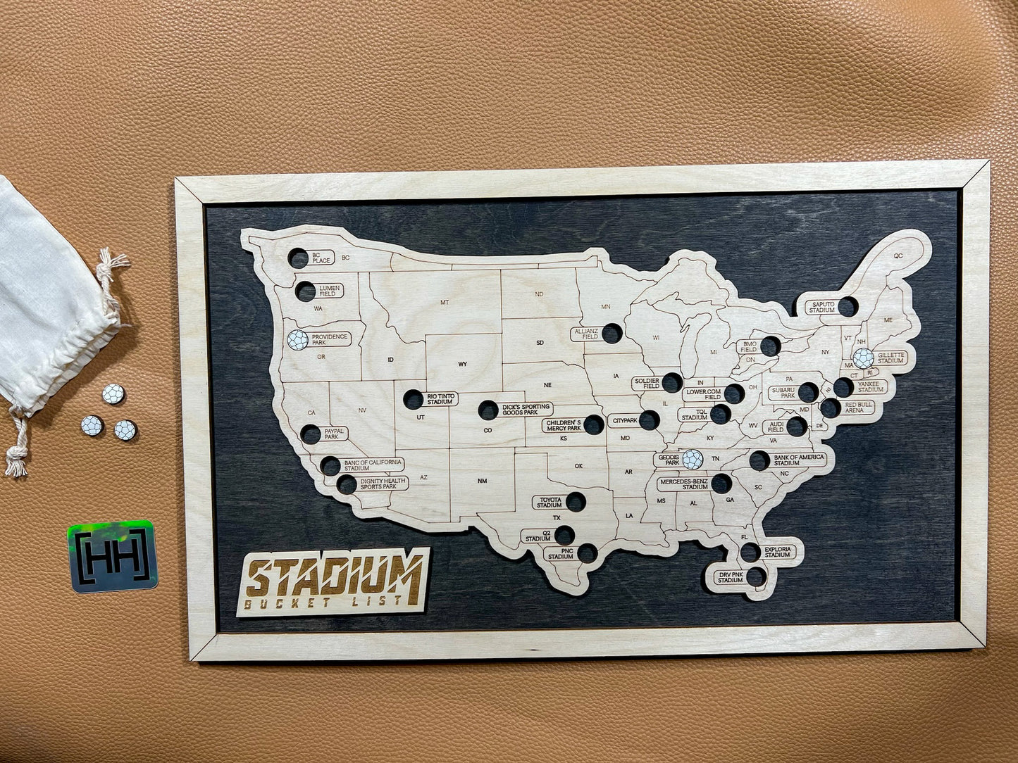 Pro Soccer Bucket List Map