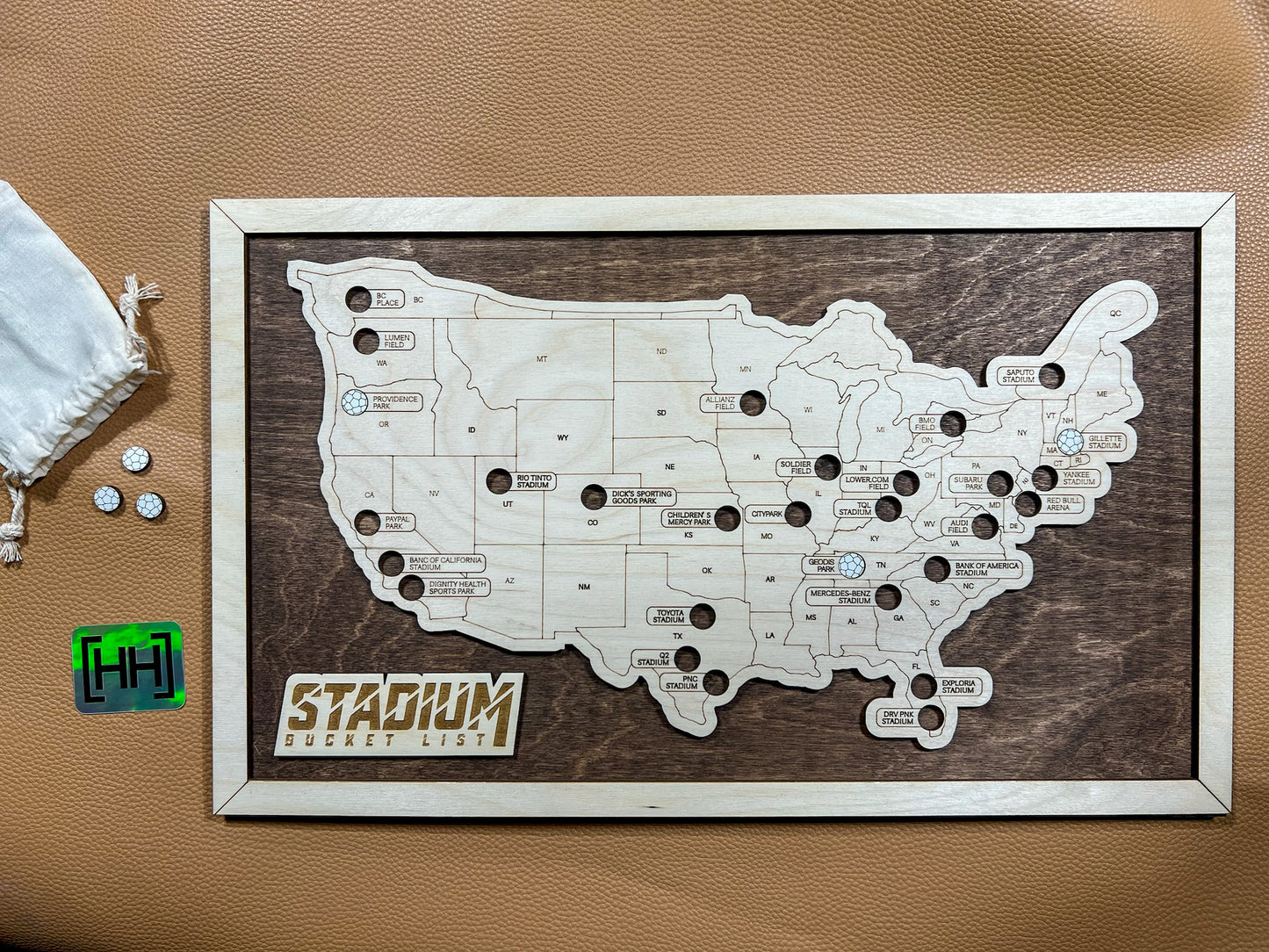 Pro Soccer Bucket List Map