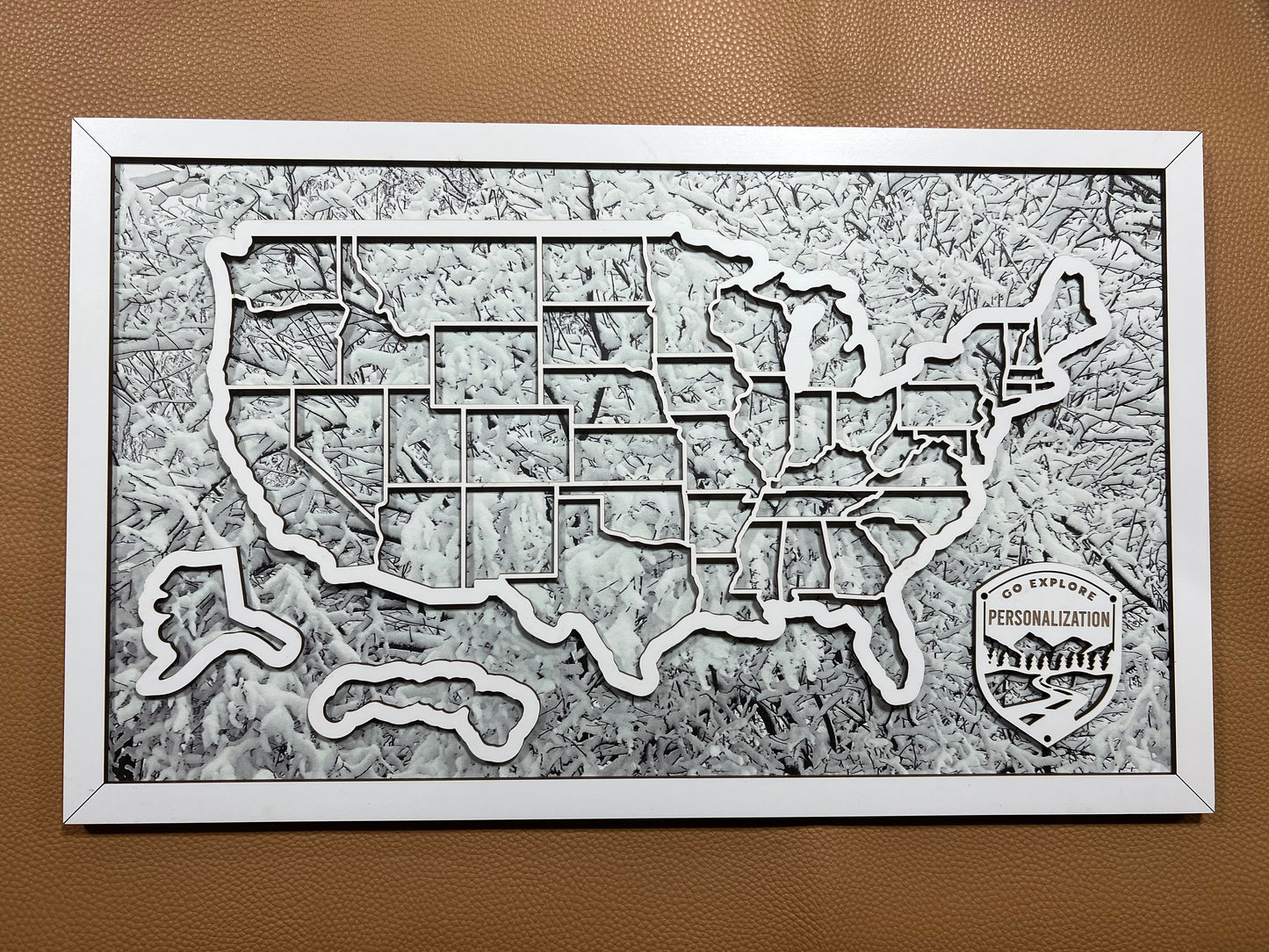 Design Your PREMIUM Framed Map (Choose Your Sport & Backing) - Hyder Handcrafted