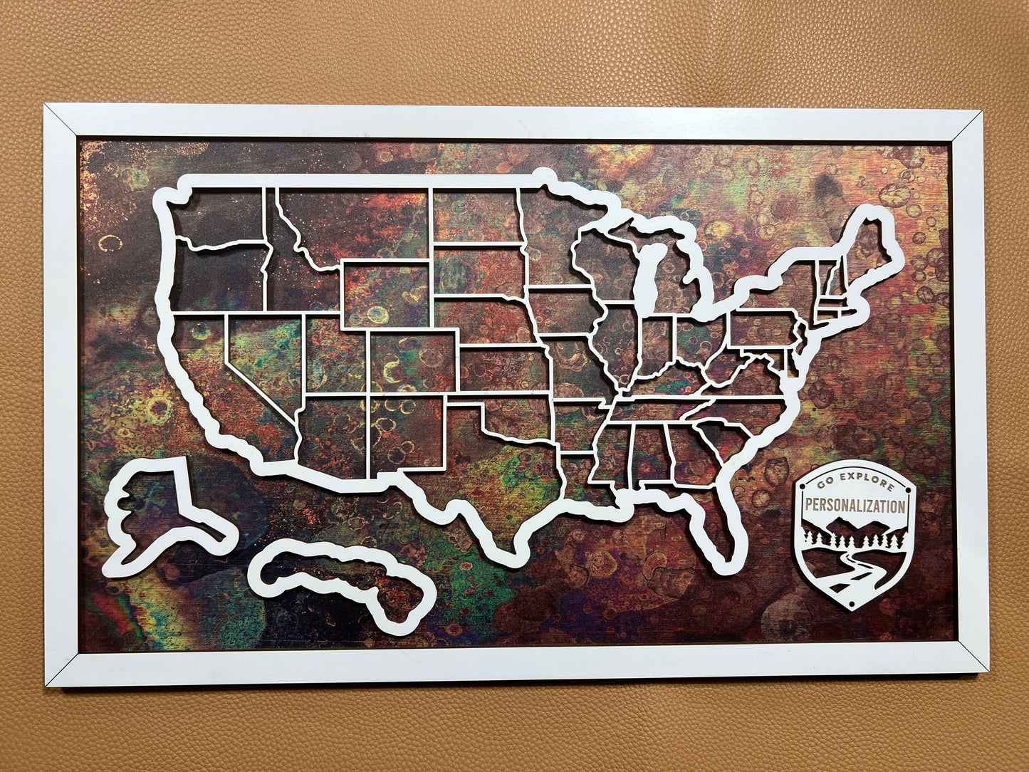 Design Your PREMIUM Framed Map (Choose Your Sport & Backing) - Hyder Handcrafted