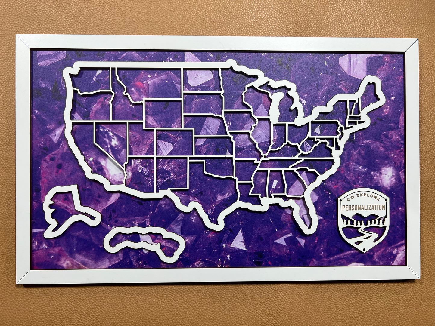 Design Your PREMIUM Framed Map (Choose Your Sport & Backing) - Hyder Handcrafted