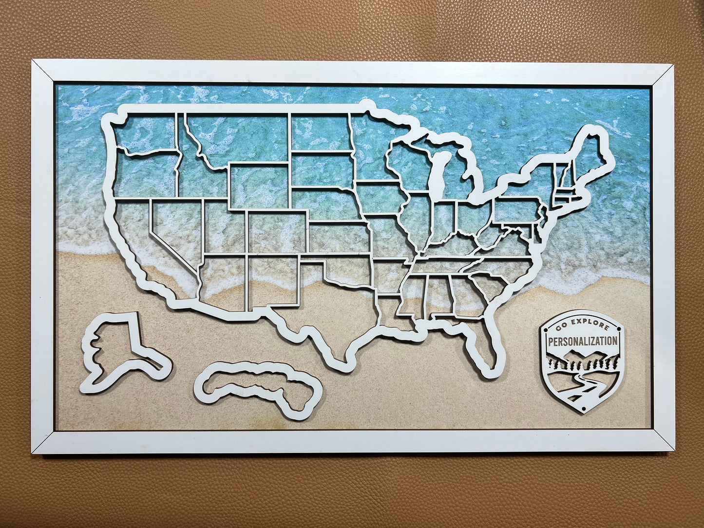 Design Your PREMIUM Framed Map (Choose Your Sport & Backing) - Hyder Handcrafted