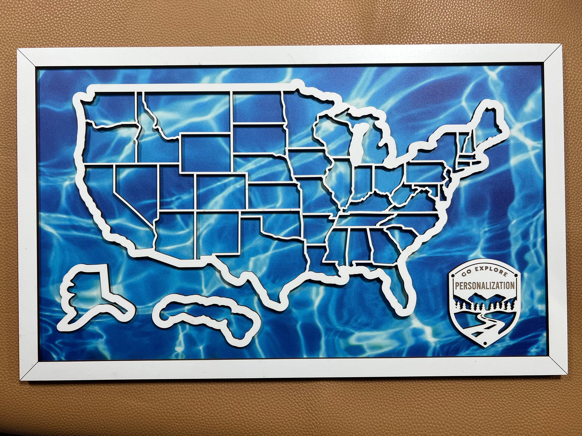 Design Your PREMIUM Framed Map (Choose Your Sport & Backing) - Hyder Handcrafted