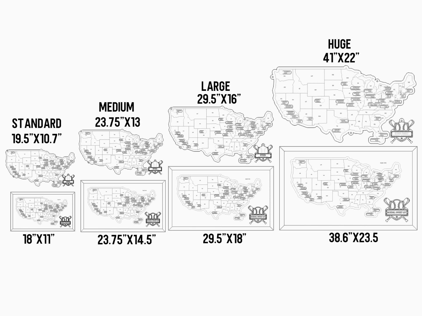 DESIGN YOUR MAP (ALL SIZES AND STYLES)